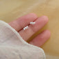 Female student's niche simple design earrings