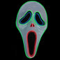Glowing horror scream mask movie same style luminous mask