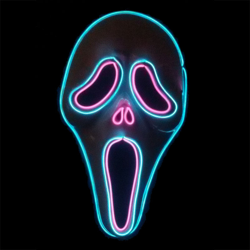 Glowing horror scream mask movie same style luminous mask