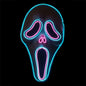 Glowing horror scream mask movie same style luminous mask