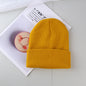 Plain knitted hat winter wool hat hat men and women warm hat