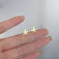 Female student's niche simple design earrings