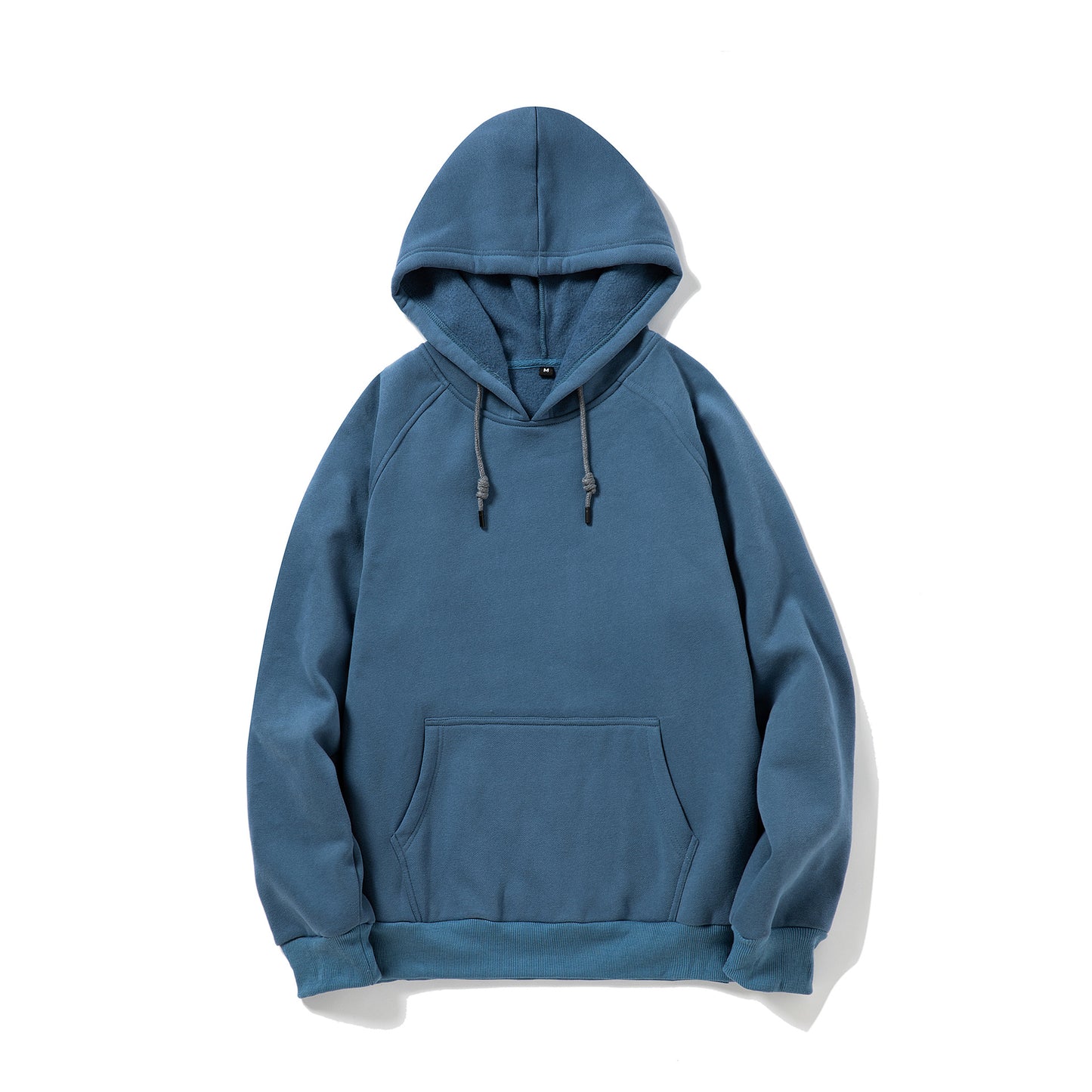 Oversized long-sleeved hooded sweatshirt