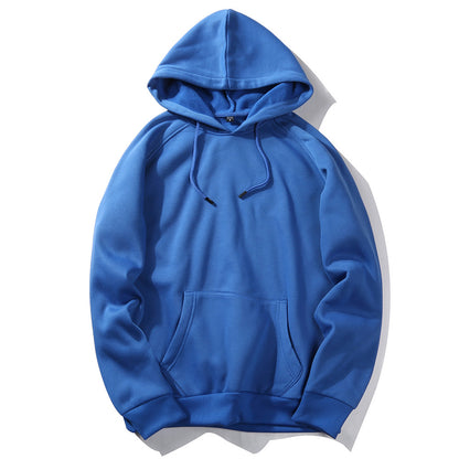 Oversized long-sleeved hooded sweatshirt