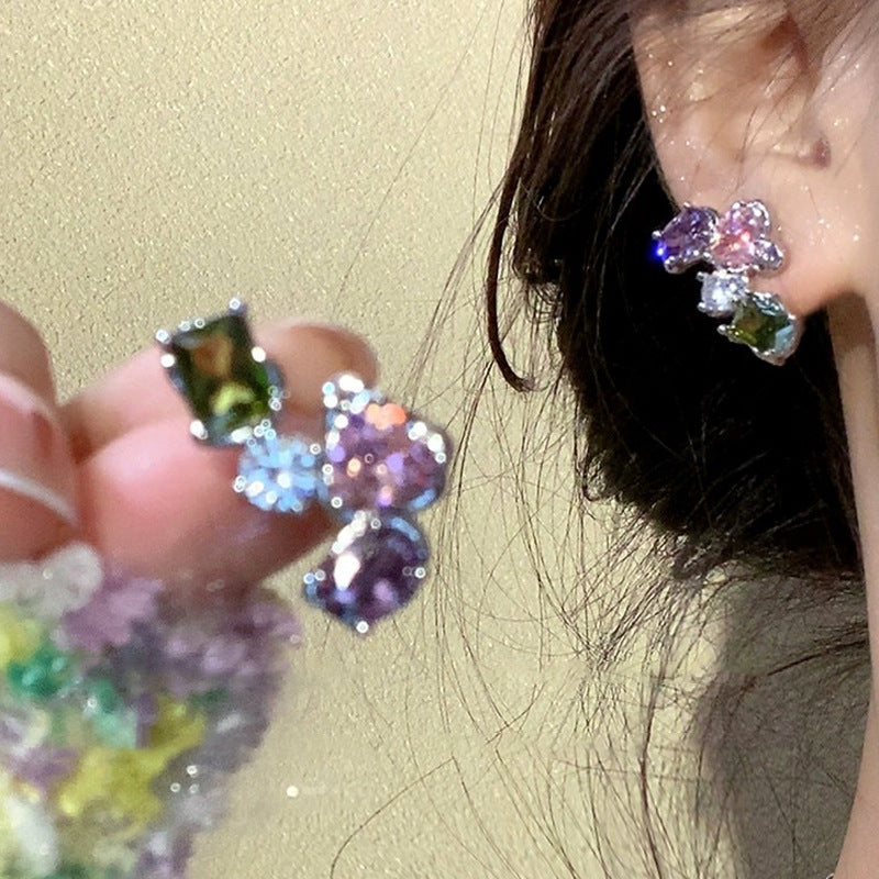 Pearl butterfly earrings for women high-end niche luxury