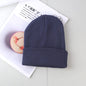 Plain knitted hat winter wool hat hat men and women warm hat