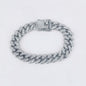 Alloy men's Cuban chain full of diamonds high quality