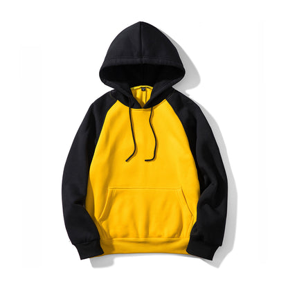 Oversized long-sleeved hooded sweatshirt