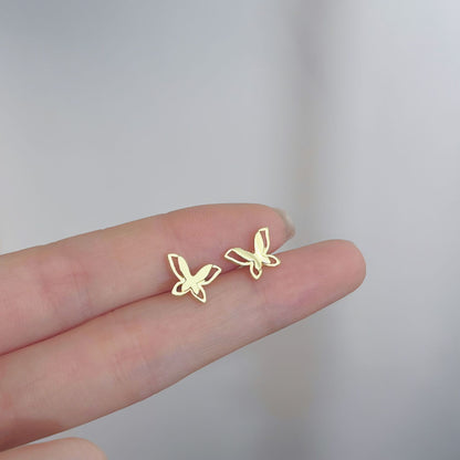 Female student's niche simple design earrings