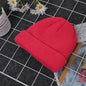 Winter knitted hats, melon-shaped hats, warm woolen hats for men and women