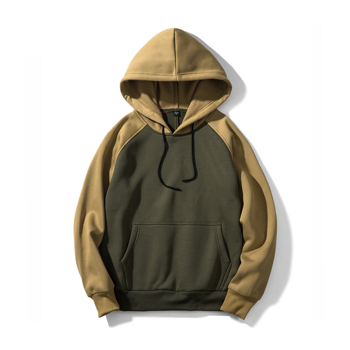 Oversized long-sleeved hooded sweatshirt