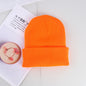 Plain knitted hat winter wool hat hat men and women warm hat