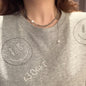 European and American style fashion double-layered love necklace for women splicing cold style women's hip-hop long sweater sweater chain ins trend