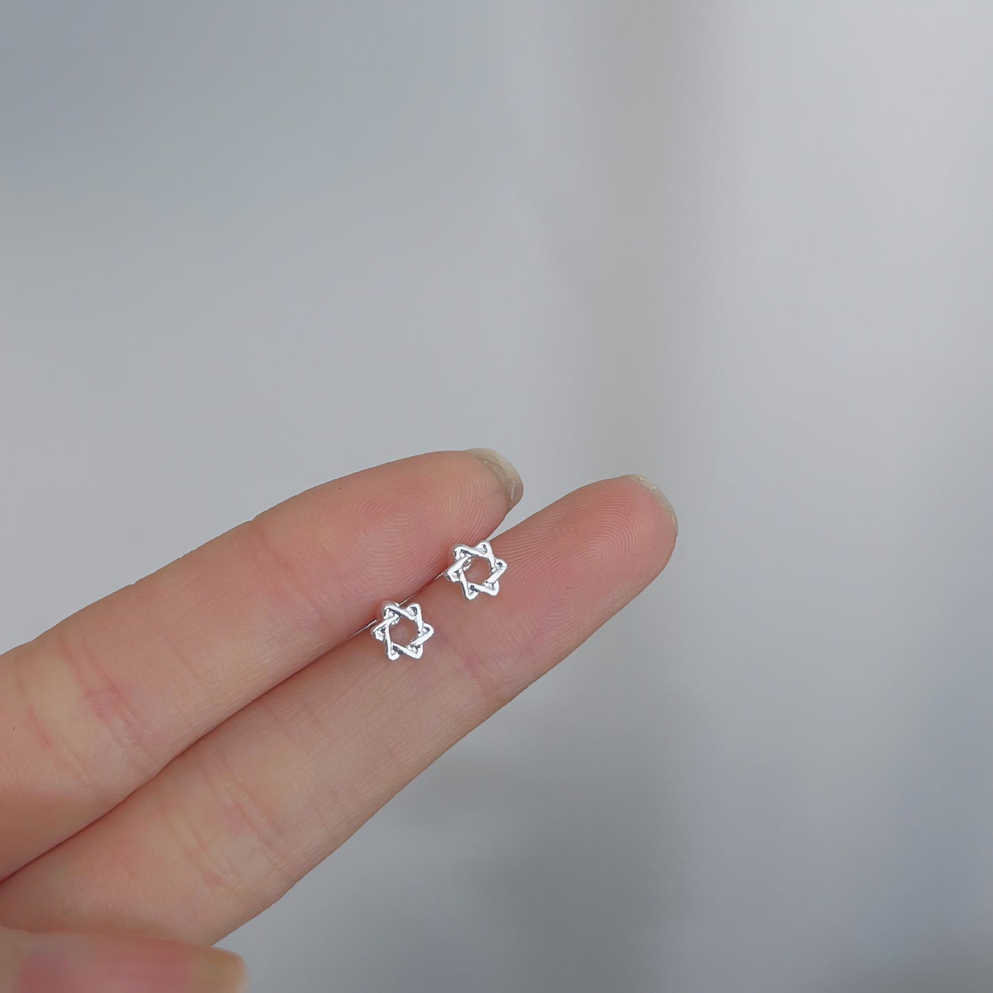 Female student's niche simple design earrings