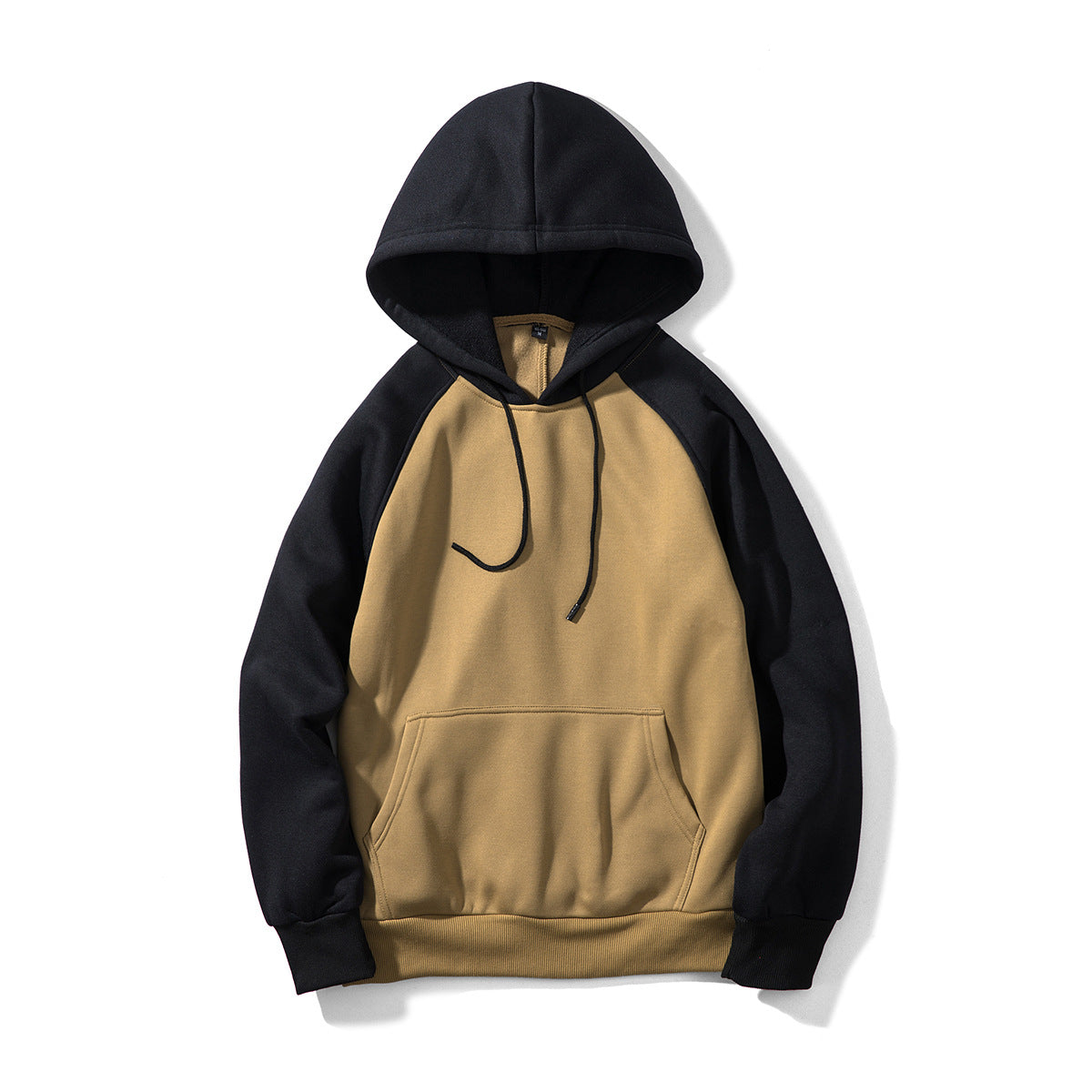 Oversized long-sleeved hooded sweatshirt