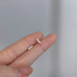 Female student's niche simple design earrings