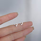 Female student's niche simple design earrings