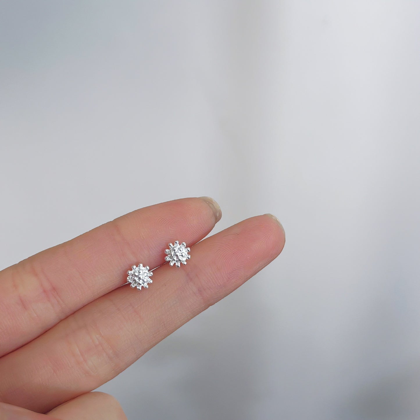 Female student's niche simple design earrings