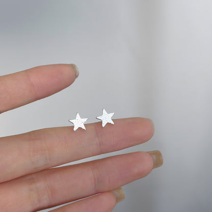 Female student's niche simple design earrings