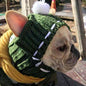Winter Pet Hat Christmas Dog Cap Fat Large Dog Hats for Dogs Cats Accessories French Bulldog Caps for Dogs Labrador New Year Hat