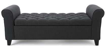HAYES ARMED STORAGE BENCH