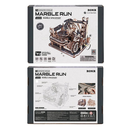 ROKR Marble Spaceport Marble Run 3D Wooden Puzzle, Only Supports TK And Independent Website Platforms