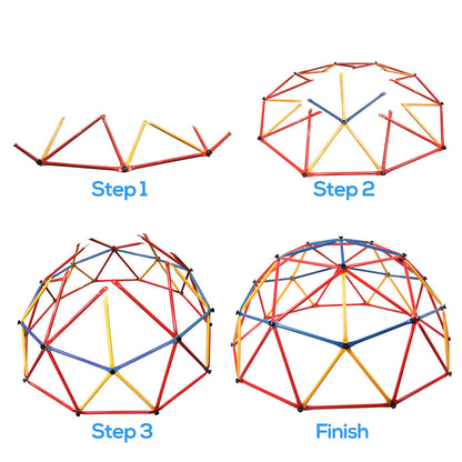 Children Dome Climber Playground Kids Swing Set Climbing Frame Backyard Gym Develop Confidence for Fun Indoor Outdoor