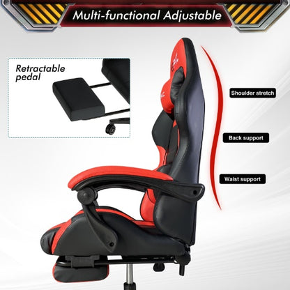 4supply Ergonomic Gaming Chair In Breathable PU Leather With High-density Foam Cushions