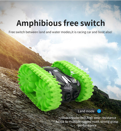 Remote Controlled High-speed Car, Four-wheel Drive Off-road Vehicle, Stunt High-speed Flipping Car, 2-in-1 Toy