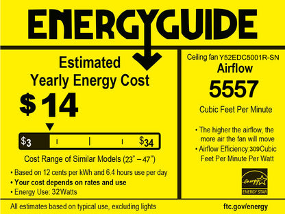Metal Remote Control Ceiling Fan