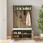 Shoe Rack Coat Rack Wooden Multi-purpose Shelf