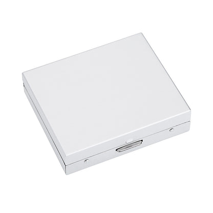 5pcs Aluminium Alloy Table Game Poker Games Dices Set with Storage Box (Silver Square Box)