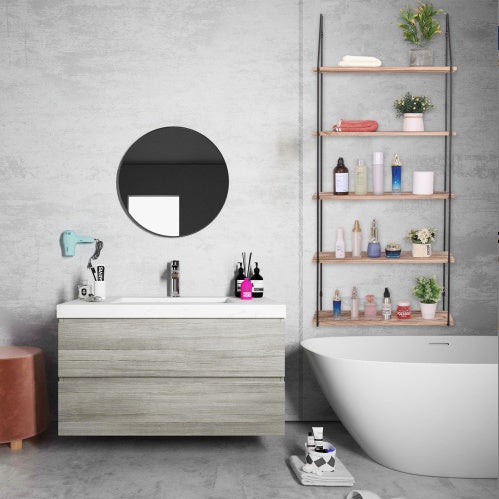 Gardenia Floating Shelf With Metal Brackets, Wall Mounted Rustic Wood Wall Storage, Decorative Hanging Display For Trophy