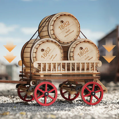 ROKR Steam Engine Mechanical 3D Wooden Puzzle, Only Supports TK And Independent Website Platforms