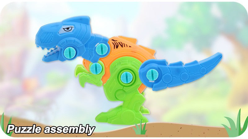 Triangle Tyrannosaurus Rex Five Box One, Assemble And Combine Transform Intelligent Mechanical Simulation DIY Puzzle Toy