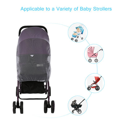 Lovely Baby Stroller Pushchair Mosquito Insect Net Safe Mesh Pram Protector