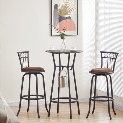 Metal Backrest Bar Chair