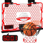 Children's Indoor Basketball Frame, Easy To Install Door, Basketball Frame Noise Reduction And 9 Modes, LED Lighting Scratch Resistant Electronic Scoreboard