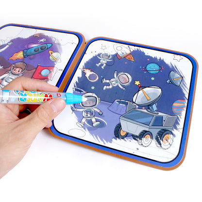 Children's Magic Water Drawing Book, Repeated Graffiti Coloring Book, Boys And Girls' Drawing Book Magic Book