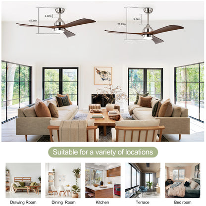 Metal Remote Control Ceiling Fan