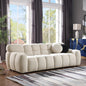 87.4 Length ,35.83 Deepth ,human Body Structure For USA People, Marshmallow Sofa,boucle Sofa ,3 Seater, Black BOUCLE