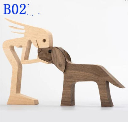 Wooden Office Desktop Nordic Ornament Decoration