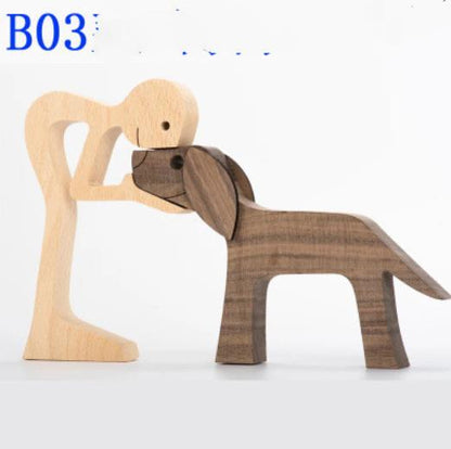 Wooden Office Desktop Nordic Ornament Decoration