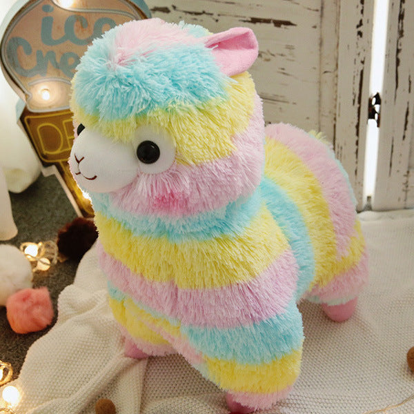 No.1 Llama Plush Toy Rainbow Alpaca Soft Cuddly Cotton Animal Christmas Gift